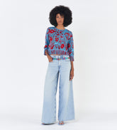 Sandrine - Cotton jacquard sweater