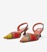 Peonia - Cotton slingback