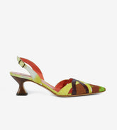 Peonia - Slingback in cotone
