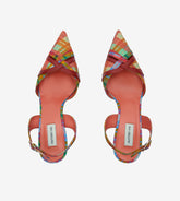 Peonia - Slingback in cotone