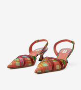 Peonia - Slingback in cotone