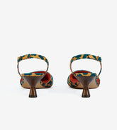 Peonia - Slingback in cotone