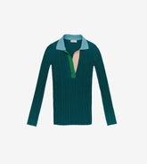 Annina - Ribbed henley sweater