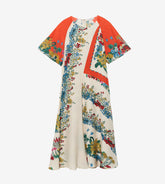 Nadia - Midi silk dress