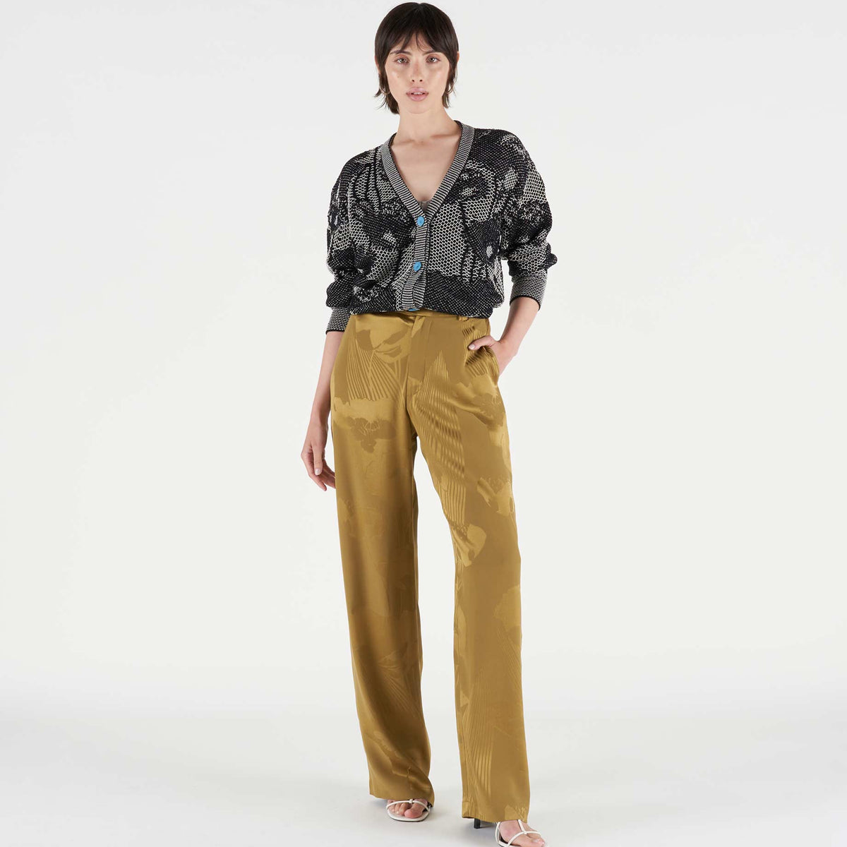Alice - Silk palazzo pants | Mantero 1902