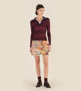 Gelsomina - Twist mini skirt