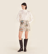 Gelsomina - Twist mini skirt