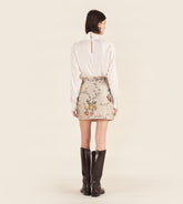 Gelsomina - Twist mini skirt