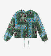 Ida - Cropped silk shirt