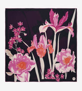 Mantero 1902 Classic Carré - 90x90 cm| Archivio n.54 Iris Shades - Classic carré Reverse
