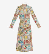 Stephanie - Turtleneck midi dress 