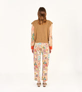Peach - Embroidered gilet