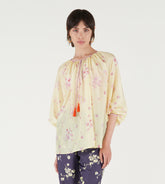 Lolita - Raglan sleeve silk blouse