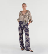 Alice - Silk palazzo pants 