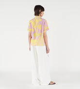 Cora - Short-sleeve silk shirt