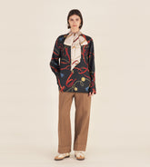 Dafne - Blusa con sciarpa Dafne - Blusa con sciarpa