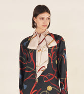 Dafne - Blusa con sciarpa