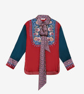 Dafne - Blusa con sciarpa 
