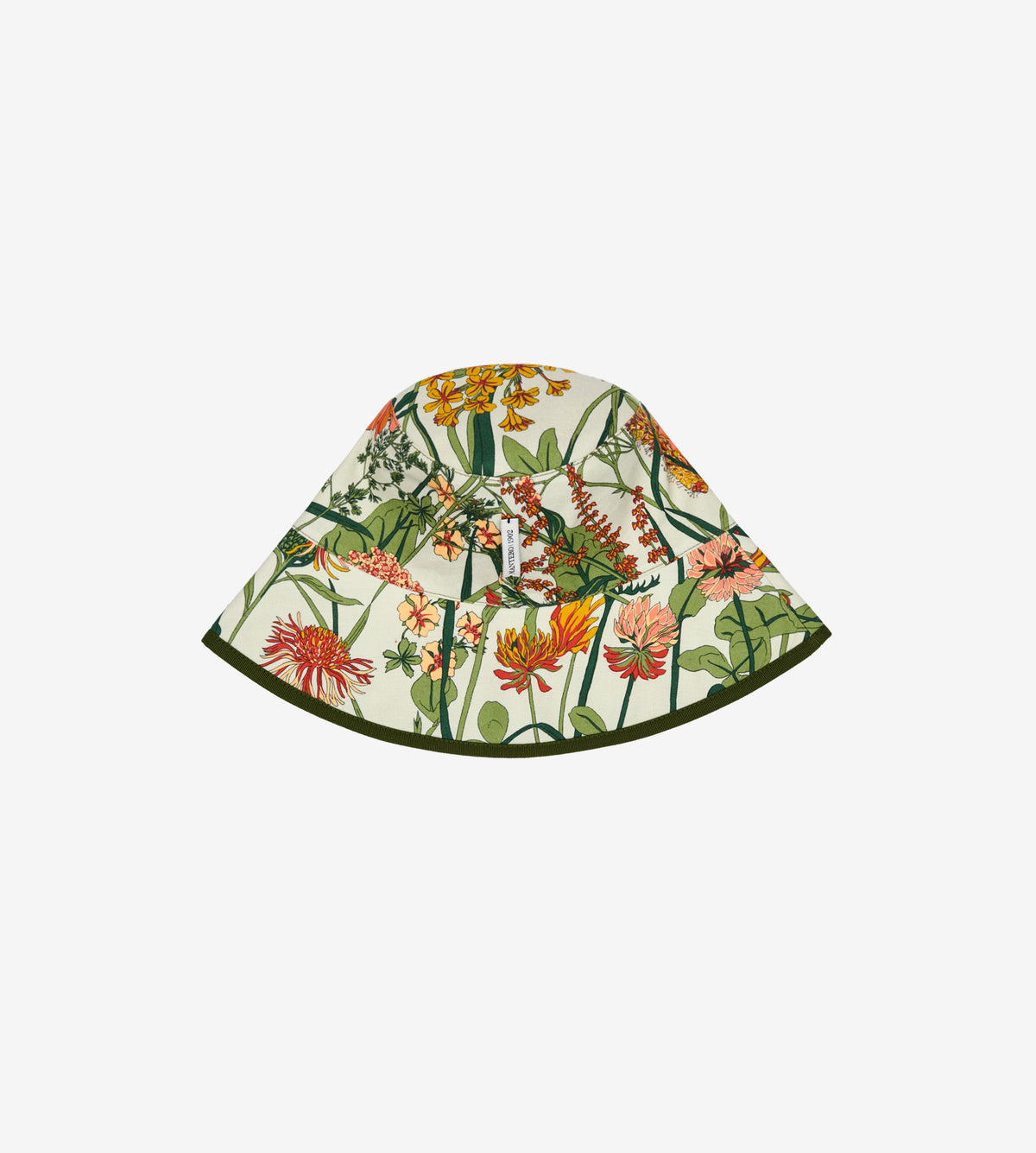 Mantero 1902 Italian Bucket Hat Ivory Floral Print Made in Italy Size M - NWOT Adult Bucket Hat, Maisie Floral – SpearmintLOVE main image 3