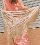 Amour Botanica - Scialle con frange 